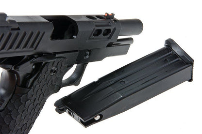 Army Armament R607 DVC キャリースタイル グリーンガス エアソフトピストル - ブラック