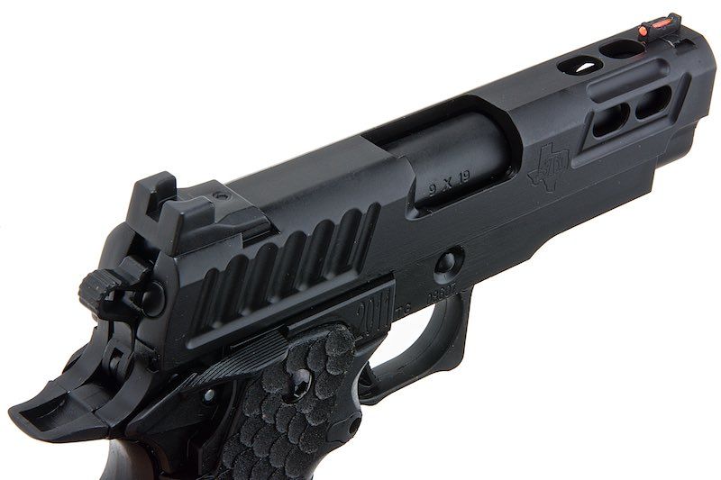 Army Armament R607 DVC キャリースタイル グリーンガス エアソフトピストル - ブラック