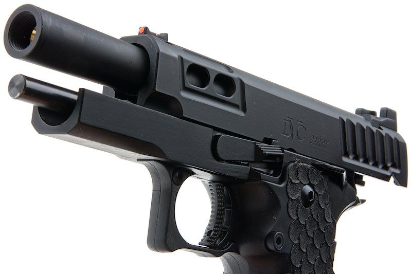 Army Armament R607 DVC キャリースタイル グリーンガス エアソフトピストル - ブラック