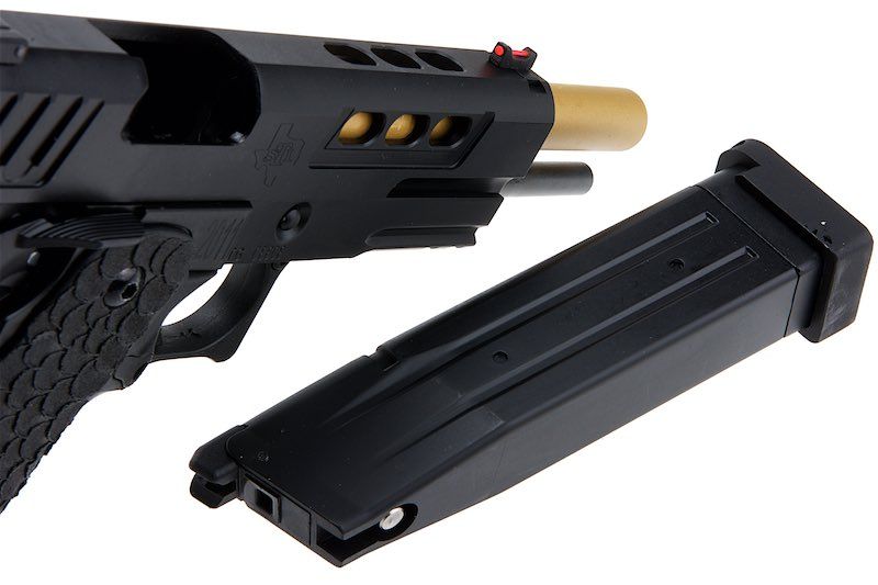 Army Armament R608 DVC 3GUN HI-CAPA グリーン ガス エアソフトピストル - BK