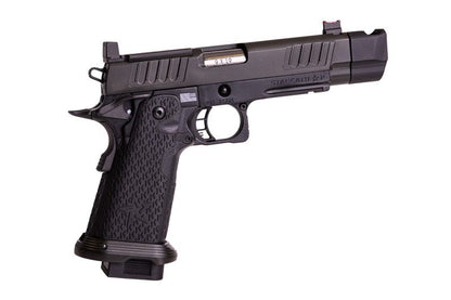 EMG 6MM プロショップ スタッカート P 2011 コンペンセイター付きガスエアソフトピストル - BK (R611-2) (ARMY ARMAMENT 製)
