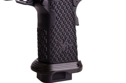 EMG 6MM プロショップ スタッカート P 2011 コンペンセイター付きガスエアソフトピストル - BK (R611-2) (ARMY ARMAMENT 製)