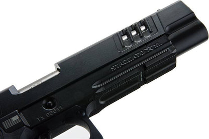 Army Armament HI-CAPA グリーン ガス エアソフトピストル - (BK、スターストリップグリップ付き) (R611-SG)