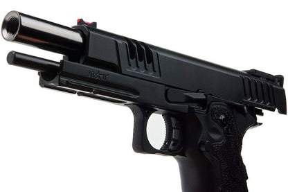 Army Armament HI-CAPA グリーン ガス エアソフトピストル - (BK、スターストリップグリップ付き) (R611-SG)