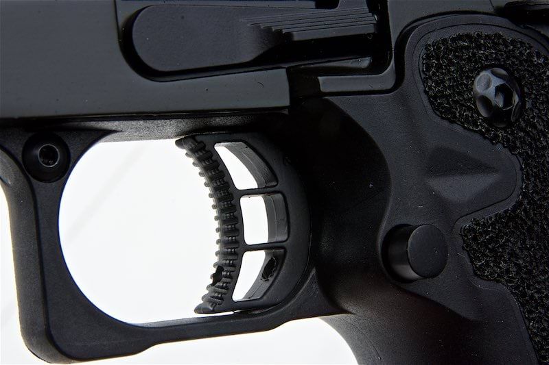 Army Armament RMR HI-CAPA グリーンガス エアソフトピストル - (BK、スターストリップグリップ付き) (R612-SG)