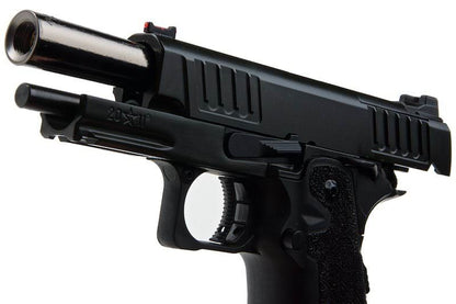 Army Armament RMR HI-CAPA グリーンガス エアソフトピストル - (BK、スターストリップグリップ付き) (R612-SG)