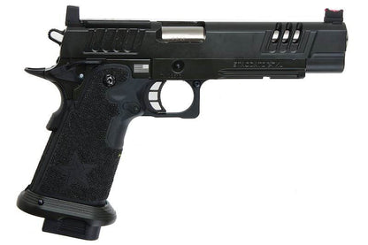 Army Armament RMR HI-CAPA グリーンガス エアソフトピストル - (BK、スターストリップグリップ付き) (R613-SG)