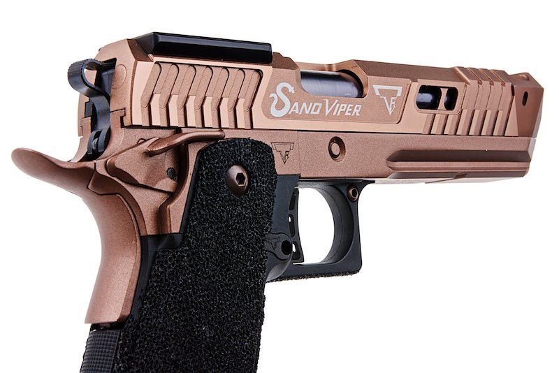 ARMY 武装 TTI ライセンス JW4 サンドバイパー GBB エアソフトピストル (CNC スライド、R615-1) – AIRSOFT GOGO