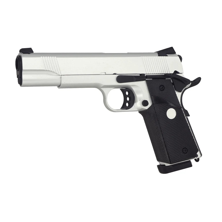 Army Armament MEU M1911 GBB エアソフトガン (ARMY-R27) - 銀(ぎん)