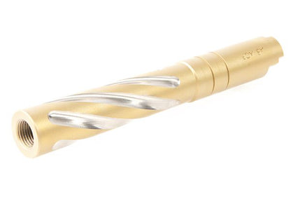 GK Tactical Tokyo Marui ハイキャパ 5.1 GBB エアソフトガン アウターバレル (トルネード、ステンレススチール) - 金(きん)