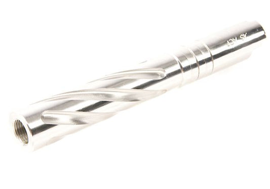 GK Tactical Tokyo Marui ハイキャパ 5.1 GBB エアソフトガン アウターバレル (トルネード、ステンレススチール) - 銀(ぎん)(ぎん)