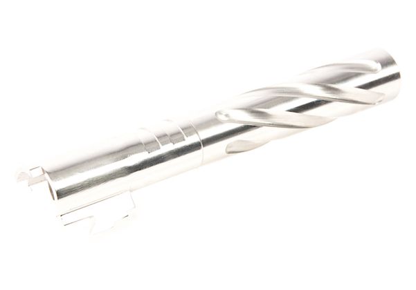 GK Tactical Tokyo Marui ハイキャパ 5.1 GBB エアソフトガン アウターバレル (トルネード、ステンレススチール) - 銀(ぎん)(ぎん)