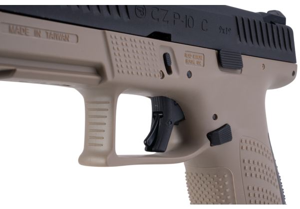 ASG CZ P-10C GBB ピストル エアソフトガン (CO2 バージョン、光学機器対応) - ブラック