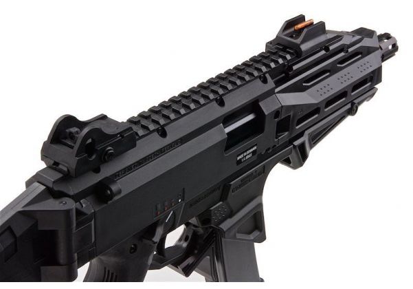 ASG CZ SCORPION EVO 3 ATEC エアソフト AEG ライフル - ブラック (2 つの追加マガジン付き)