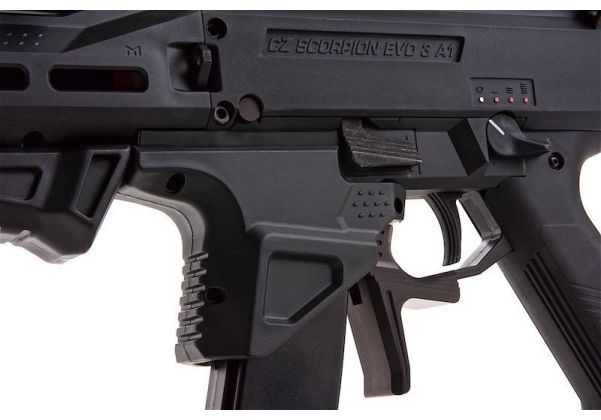 ASG CZ SCORPION EVO 3 ATEC エアソフト AEG ライフル - ブラック (2 つの追加マガジン付き)