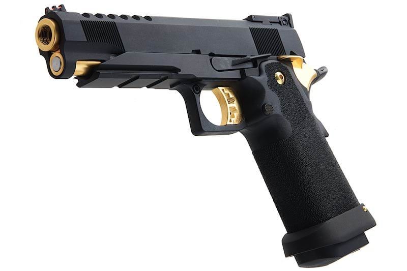 AW Custom  HI-CAPA 5.1 HX27 グリーンガス エアソフトピストル - (BK/GD)