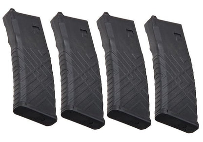 Blackcat Airsoft Systema PTW マガジン (ポリマー製、30/120 連発マガジン) - 4 個/パック