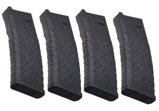 Blackcat Airsoft Systema PTW マガジン (ポリマー製、30/120 連発マガジン) - 4 個/パック