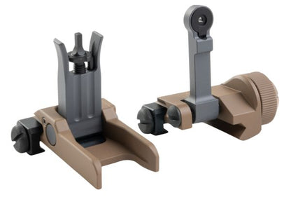 BJ TAC KAC 300 スタイル フォールディングサイトセット (ステンレススチール、DE)