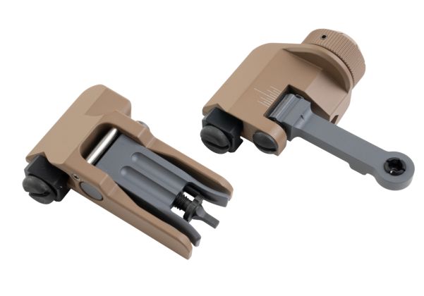 BJ TAC KAC 300 スタイル フォールディングサイトセット (ステンレススチール、DE)