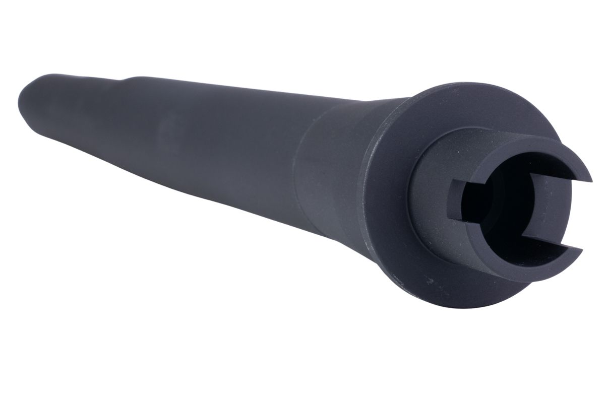 BJ TAC Tokyo Marui M4 MWS GBBR GOV スタイル アウターバレル (11.5インチ、アルミ、ブラック)