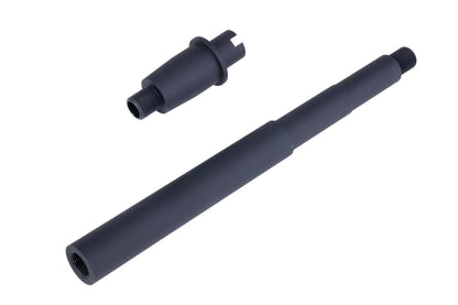 BJ TAC Tokyo Marui M4 MWS GBBR GOV スタイル アウターバレル (11.5インチ、アルミ、ブラック)