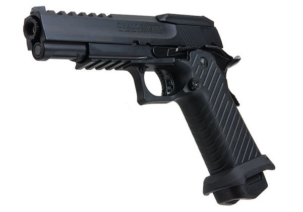 ICS CHALLENGER Hi Capa グリーンガスエアソフトピストル - ブラック
