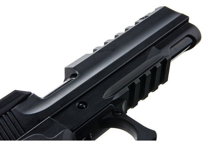 ICS CHALLENGER Hi Capa グリーンガスエアソフトピストル - ブラック

