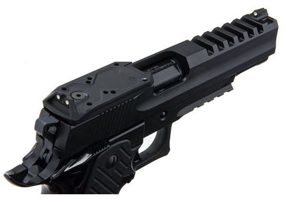 ICS CHALLENGER Hi Capa グリーンガスエアソフトピストル - ブラック
