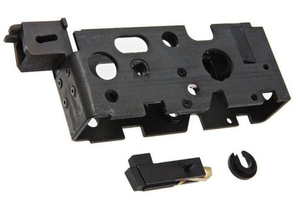 Bow Master VFC MP5A5 GBBR エアソフト GMF トリガーボックスケース (3ラウンドバースト) - CNCスチール、ブラック