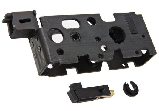 Bow Master VFC MP5A5 GBBR エアソフト GMF トリガーボックスケース (3ラウンドバースト) - CNCスチール、ブラック