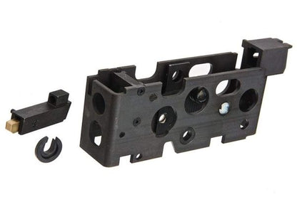 Bow Master VFC MP5A5 GBBR エアソフト GMF トリガーボックスケース (3ラウンドバースト) - CNCスチール、ブラック