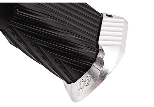 Bomber Airsoft Tokyo Marui HI-CAPA GBB CNC アルミグリップ (INF スタイル) - ブラック + 銀(ぎん)パーツ