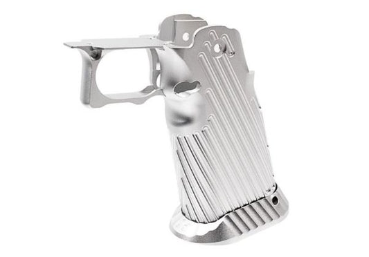 Bomber AirsoftTokyo Marui HI-CAPA GBB CNC アルミグリップ (INF スタイル) - 銀(ぎん)