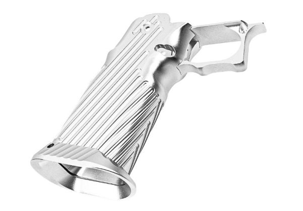 Bomber AirsoftTokyo Marui HI-CAPA GBB CNC アルミグリップ (INF スタイル) - 銀(ぎん)