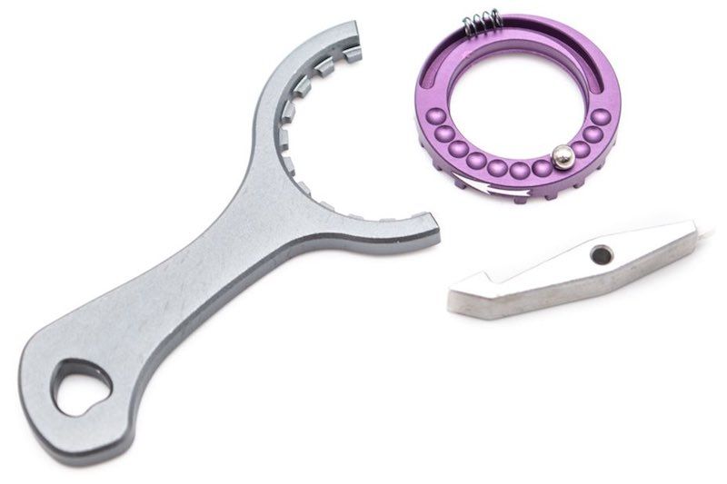 Bow Master VFC MP5 GBB Gen 2 ホップアップ調整ホイールセット（ツール付き）（CNCアルミニウム / アルミ）