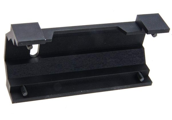 Bow Master VFC MP5 GBB ロープロファイルマウント (CNCアルミニウム / アルミ、ブラック) - WE MP5 GBBと互換性あり