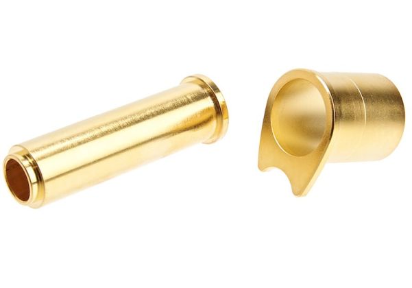 Airsoft Masterpiece 1911 バレルブッシング＆リコイルスプリングプラグ（スチール製） - 金(きん)