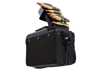 BATTLEAXE x T8 A&K M249 AEG ドラムマガジン (2000発、サウンドコントロール、タービンシステム) - ブラック