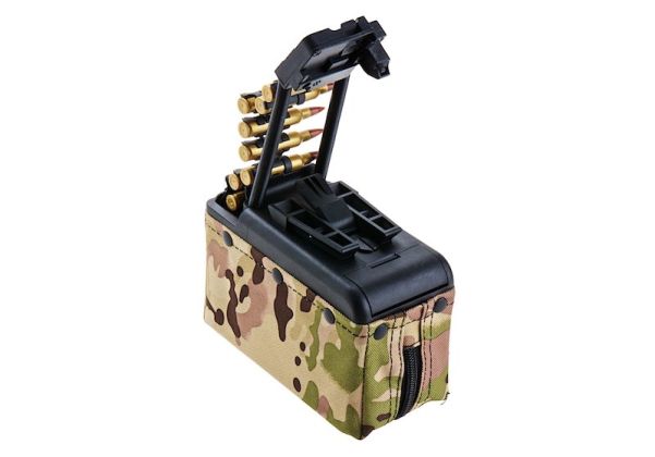 Battleaxe x T8 A&K MK46 Mod 0 ミニミ AEG ドラムマガジン (2000発、サウンドコントロール、タービンシステム) - MC