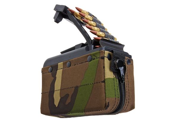 Battleaxe x T8 A&K MK46 Mod 0 ミニミ AEG ドラムマガジン (2000発、サウンドコントロール、タービンシステム) - WD