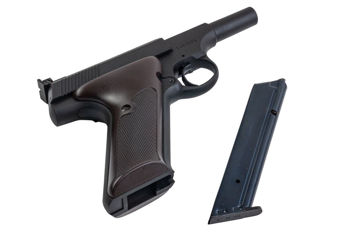 CAW ウッズマン ショートバレルカスタム スリムサイレンサー付き モデルガン