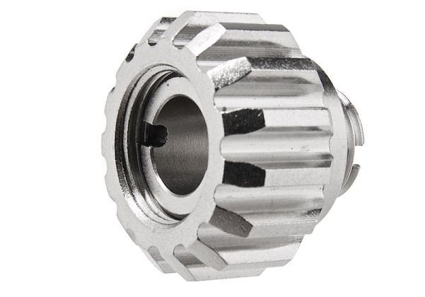 COWCOW Technology A02 ステンレススチール製サイレンサーアダプターー (11mm CW - 14mm CCW) - 銀(ぎん)