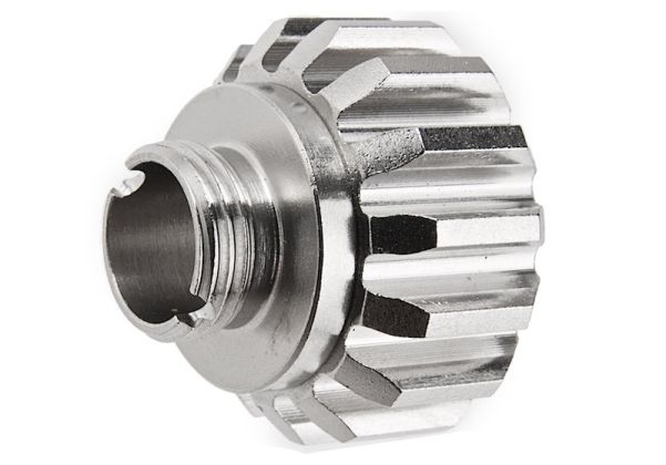 COWCOW Technology A02 ステンレススチール製サイレンサーアダプターー (11mm CW - 14mm CCW) - 銀(ぎん)