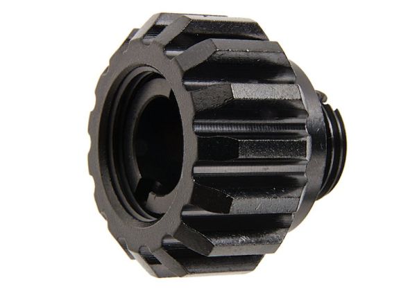 COWCOW Technology A02 ステンレススチール製サイレンサーアダプターー (11mm CW - 14mm CCW) - ブラック