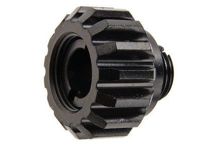 COWCOW Technology A02 ステンレススチール製サイレンサーアダプターー (11mm CW - 14mm CCW) - ブラック