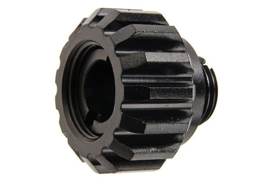 COWCOW Technology A02 ステンレススチール製サイレンサーアダプターー (11mm CW - 14mm CCW) - ブラック