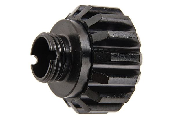 COWCOW Technology A02 ステンレススチール製サイレンサーアダプターー (11mm CW - 14mm CCW) - ブラック