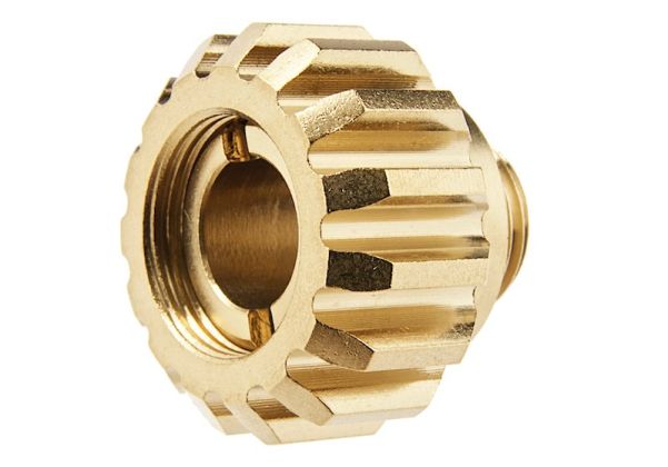 COWCOW Technology A02 ステンレススチール製サイレンサーアダプターー (11mm CW - 14mm CCW) - 金(きん)