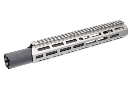 C&C Tac SDスタイル 12インチ M-LOKハンドガードレイル（SDスタイル ダミーサイレンサー付き、14mm逆スクリュー）ロングハンドガードキット